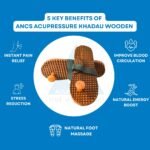 ANCS Acupressure Khadau Wooden Slippers - Key Benefits