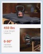 ANCS 3 fold Ayurved, Spa & Panchkarma Massage Bed Wooden Width-70cm - Image 10