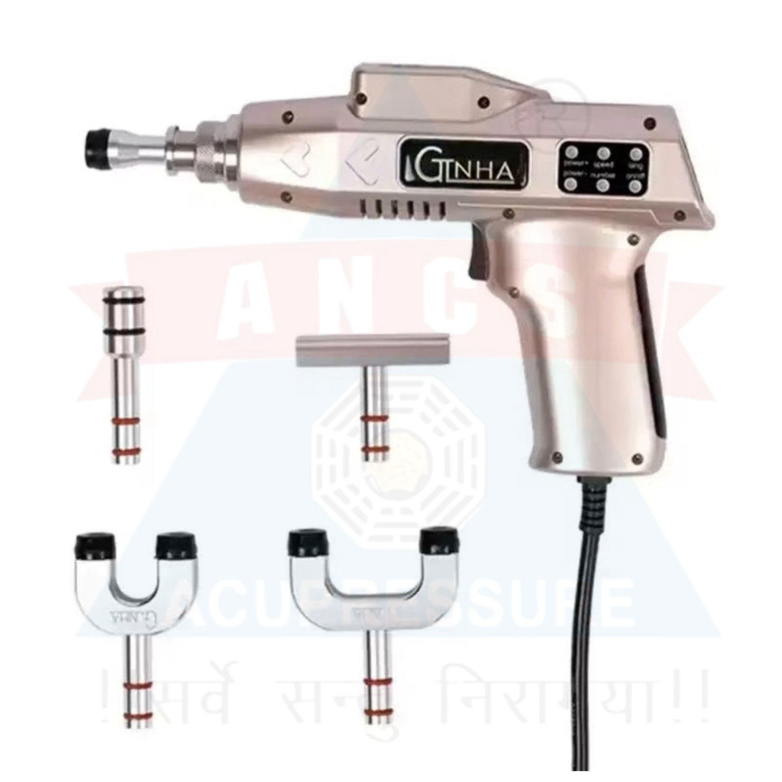 Physio Prime Chiropractic Gun 1200N Electronic Muscle Massager Electric Impulse Ch...