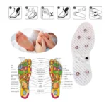 ANCS Acupressure Magnetic Shoe Sole | Reflexology Insoles for Men & Women | Supports Posture, Height Growth & Weight Management | Acupressure Magnetic Therapy Foot Massage Insole - Image 3
