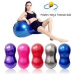 ANCS Anti-Burst Rubber Peanut Shape Gym Ball with Free Foot Pump | Round Shape Swiss Ball for Exercise, Workout, Yoga, Pregnancy, Birthing, Balance & Stability - Image 3