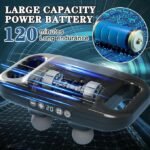 4D Massager Gun Strong Power | Deep Tissue Percussion Body Massager with Multiple Massage Heads | Adjustable Speed 1800–3200 RPM | Rechargeable Muscle Pain Relief Gun for Full Body - Image 7