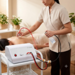 ANCS Electric Vacuum Cupping Therapy Machine 2in1 Diamond Microdermabrasion Machine Blackhead Removal & Spray Suction Facial Treatment Device Vacuum Spray Machine for Beauty - Image 2